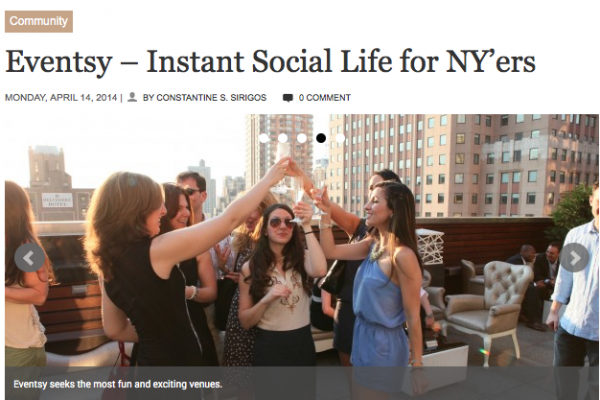 Eventsy – Instant Social Life for NY’ers